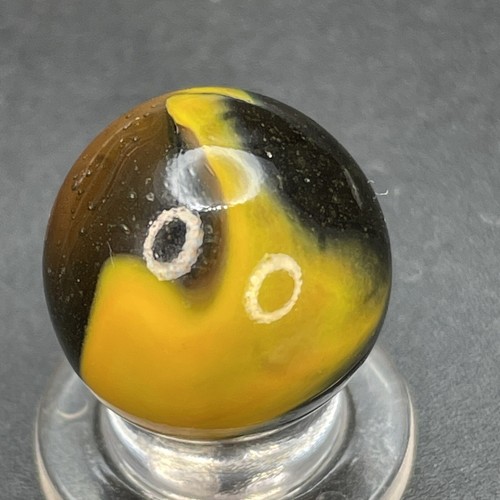 Peltier Marble Unusual Multi Color Peltier Marble Vintage Marbles 0.629” - Picture 2 of 14