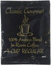Classic Gourmet Regular 4 Cup Coffee Filter pack for Hotels and Motels 200 packs