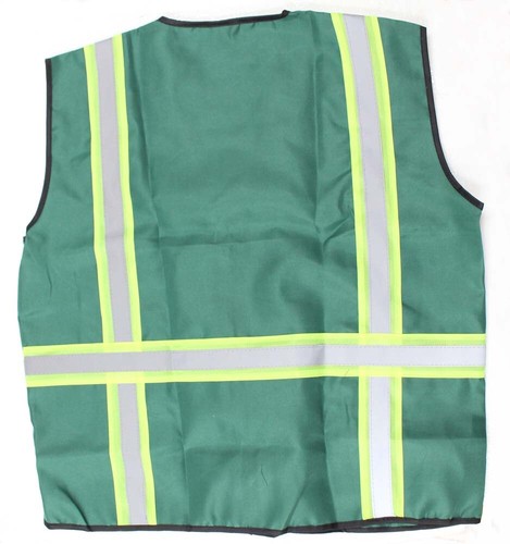 Forest Green Safety Vest, L (Pack of: 1 