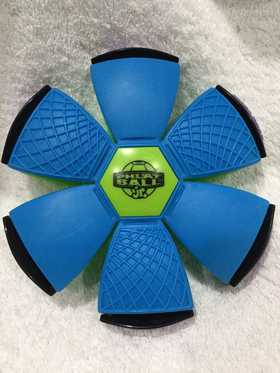 Phlat Ball Junior 5” Disk Suction Ball Outdoor Fun Blue Green
