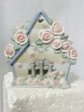 Porcelain Tealight Votive Candle House 4.5” Tall 3.5” Wide