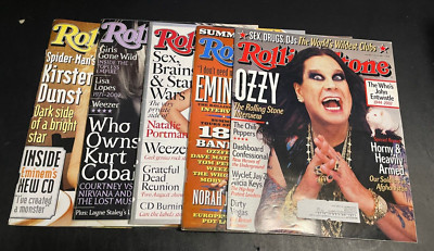 Rolling Stone 5 issue lot - 896 897 898 899/900 901 - Vintage 2002