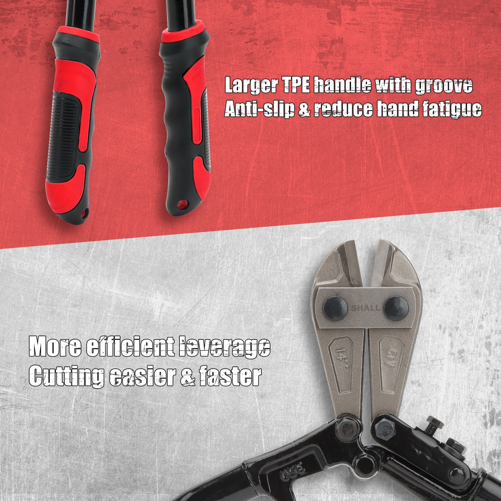 SHALL Bolt Cutters,14" Heavy Duty Bolt Cutter,8" Bolt Cutter & Wire Rope Cutter