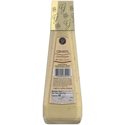 Girard's Salad Dressing Champagne Vinaigrette LIGHT 60 Calorie 12 Oz (1  Bottle) | eBay