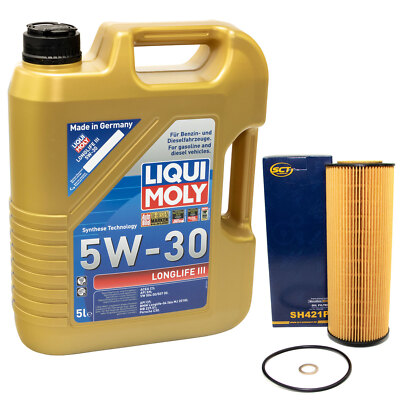 Motoröl Ölfilter Set SH421P Longlife III 5W-30 5 Liter für Audi Skoda VW Passat