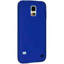 AMZER Blue Soft Silicone Gel Skin Case Back Protector for Samsung GALAXY S5 S 5