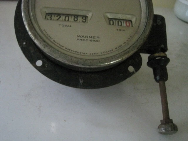 Raro velocímetro Stewart Warner vintage de 1920 ~1926 Stearns Knight ~Otras marcas Foto 4 de 4