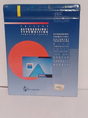 1990 College Keyboarding/Typewriting Complete Course