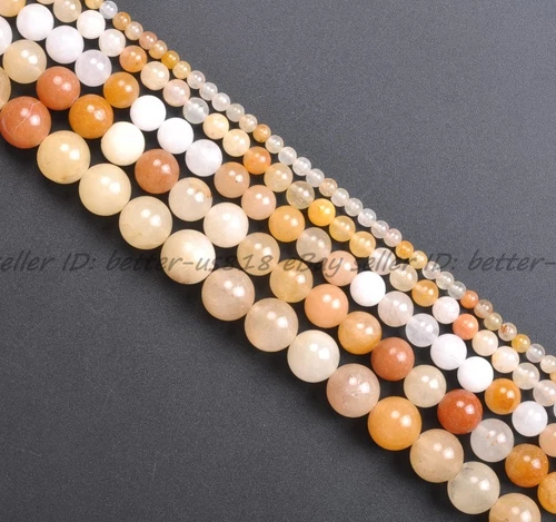 Wholesale Lot Natural Gemstone Round Spacer Loose Beads 4MM 6MM 8MM 10MM 12MM - Picture 48 of 104