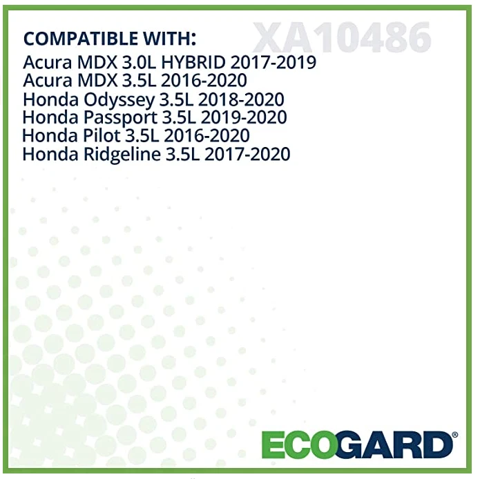 Paquete de 6 filtros de aire compatibles - Acura MDX, Honda Pilot / Ridgeline / Odyssey / Passport Foto 4 de 4