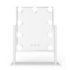 FUN DAY 12.135" x 14.75" 9-LED Bathroom Vanity Mirror White