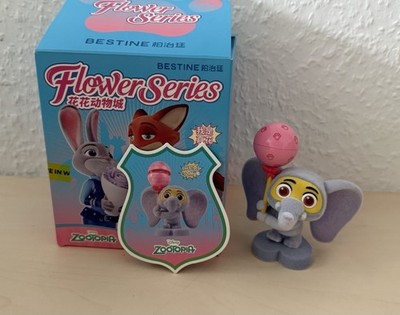 BESTINE Disney Zootopia Finnick Flower Series   Figur mit Blume   OVP China
