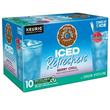 Donut Shop Iced Refreshers Berry Chill Single Serve Coffee K-Cup Pods