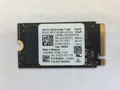 M.2 NVMe SSD 2242 Single Notch 128GB 256GB 512GB | Very Good