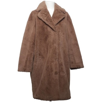 Stand Studio, Wintermantel, Damen, Größe: M/L, Cocoon, Beige, Plüsch #yk0
