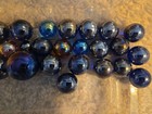 Irridescent Metallic Colored Marbles Lot Of 35: 5/8" To 1.5" Diameter  — photo 3