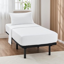 4 PCs Cot Sheets Sets 30" X 80", Egyptian Cotton Fitted Mattress Fits Upto 4"...