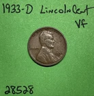 1933 D Lincoln Wheat Cent / Penny 1c Vf Very Fine