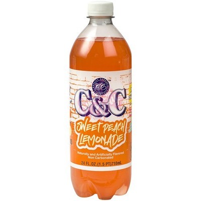 C&C Sweet Peach Limonade (ohne Kohlensäure) 710 ml 6 Flaschen