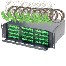 19Inch Drawer 96 Core SC UPC APC Fiber Optic Patch Panel Rack Mount Terminal Box