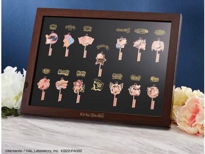Kirby 30th Anniversary Deluxe Key Motif Charm Set Ichiban Kuji Framed Display
