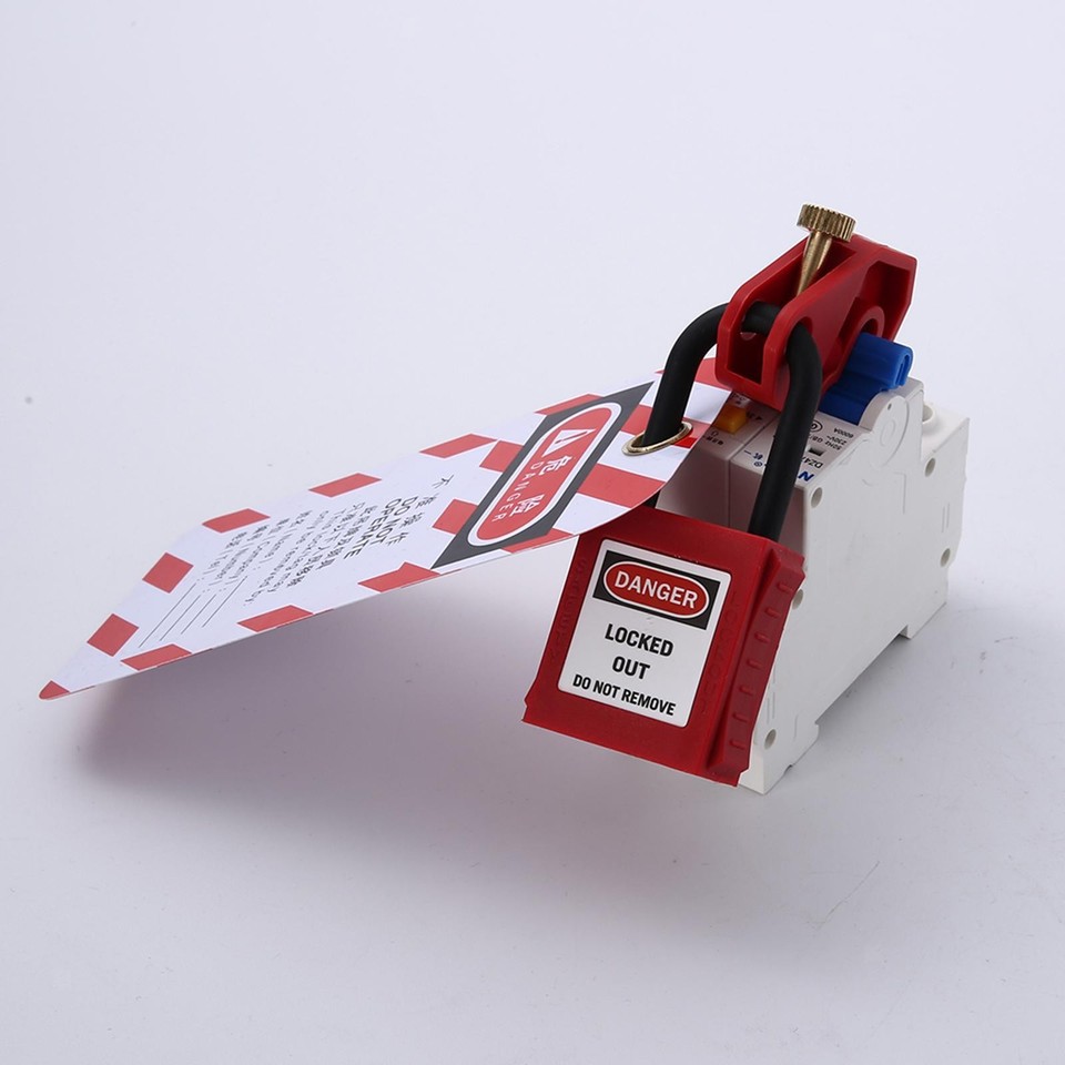 Circuit Breaker Lockout Tagout Kit Professional for Maintenance Red ...
