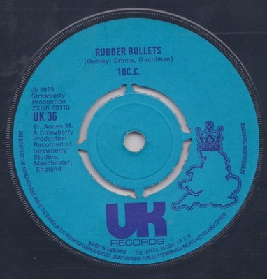 10C.C.* - Rubber Bullets 7'' Single Vinyl Rock Pop Rock 70748