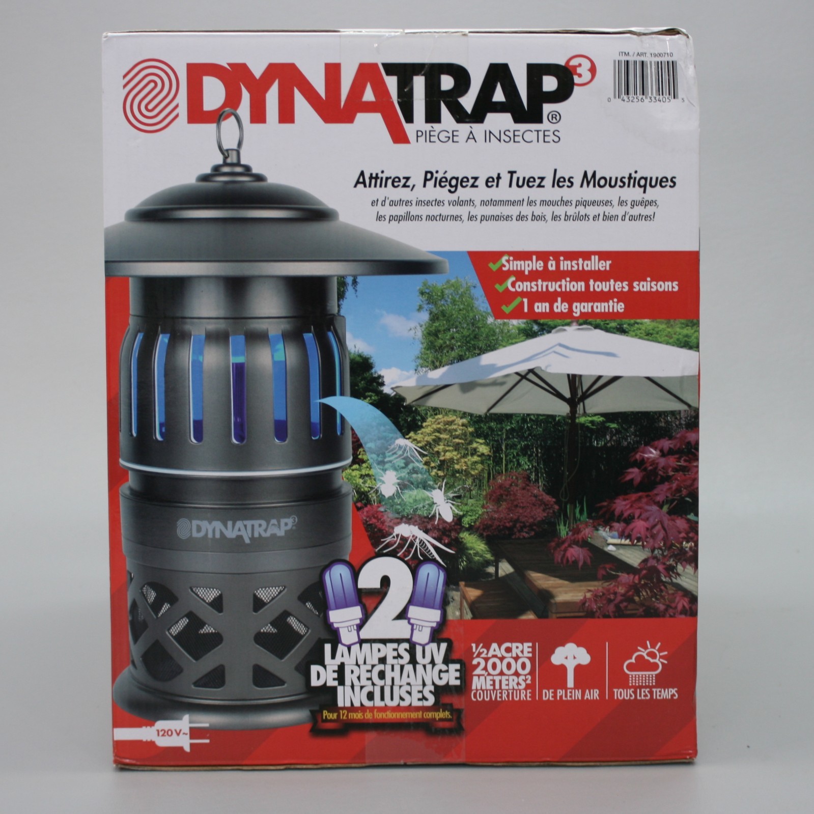 DynaTrap 3 DT1050- TUN  1/2 Acre Kills Mosquitos Beetles Flying Insects Trap UV