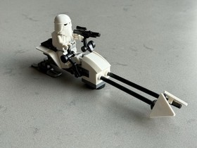 Lego Star Wars SNOW TROOPER Minifig & Speeder Bike 7879 8084 Includes Weapon