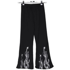 Jogginghose, Gr&ouml;&szlig;e: 152, Schwarz, Polyester, Print, M&auml;dchen #ruL