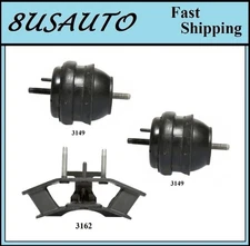 3PCS MOTOR & TRANS MOUNT FIT 2004 Cadillac CTS 3.2L - Manual Trans.