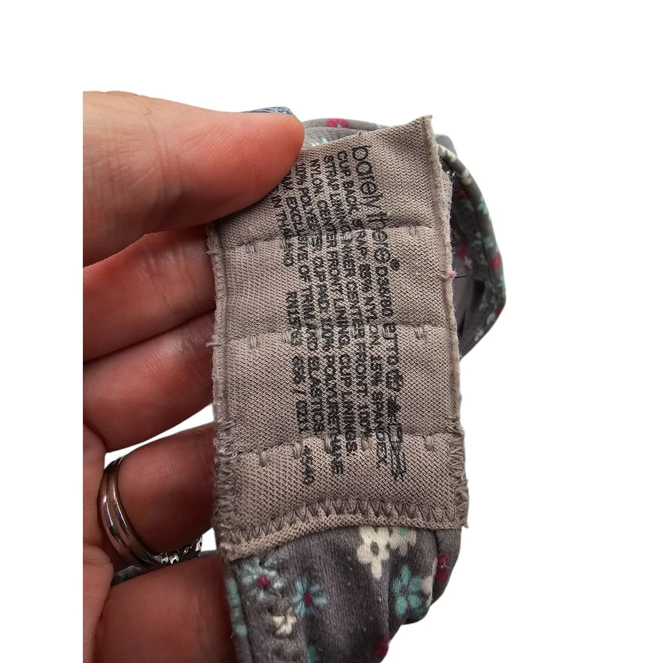 Sujetador Camiseta Clásica Barely There Mujer Talla 36D Gris Floral Ligeramente Acolchado Foto 4 de 4