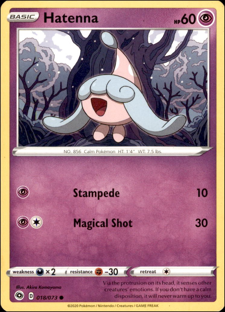 Pokemon - Hatenna #18/73 - CPA Common