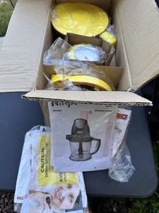 NINJA STORM Food Processor Blender QB751Q Yellow  NEW NEVER USED Open Box