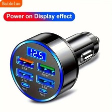4 USB Port Super Fast Car Charger Adapter for iPhone Samsung Android Phone Lot