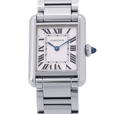 CARTIER Tank mast SM W22mm H29.5mm Stainless Steel Silver Dial WSTA0051