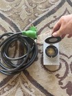 15 Ft 4 Prong Generator Cord and Power Inlet Box - Used — photo 2