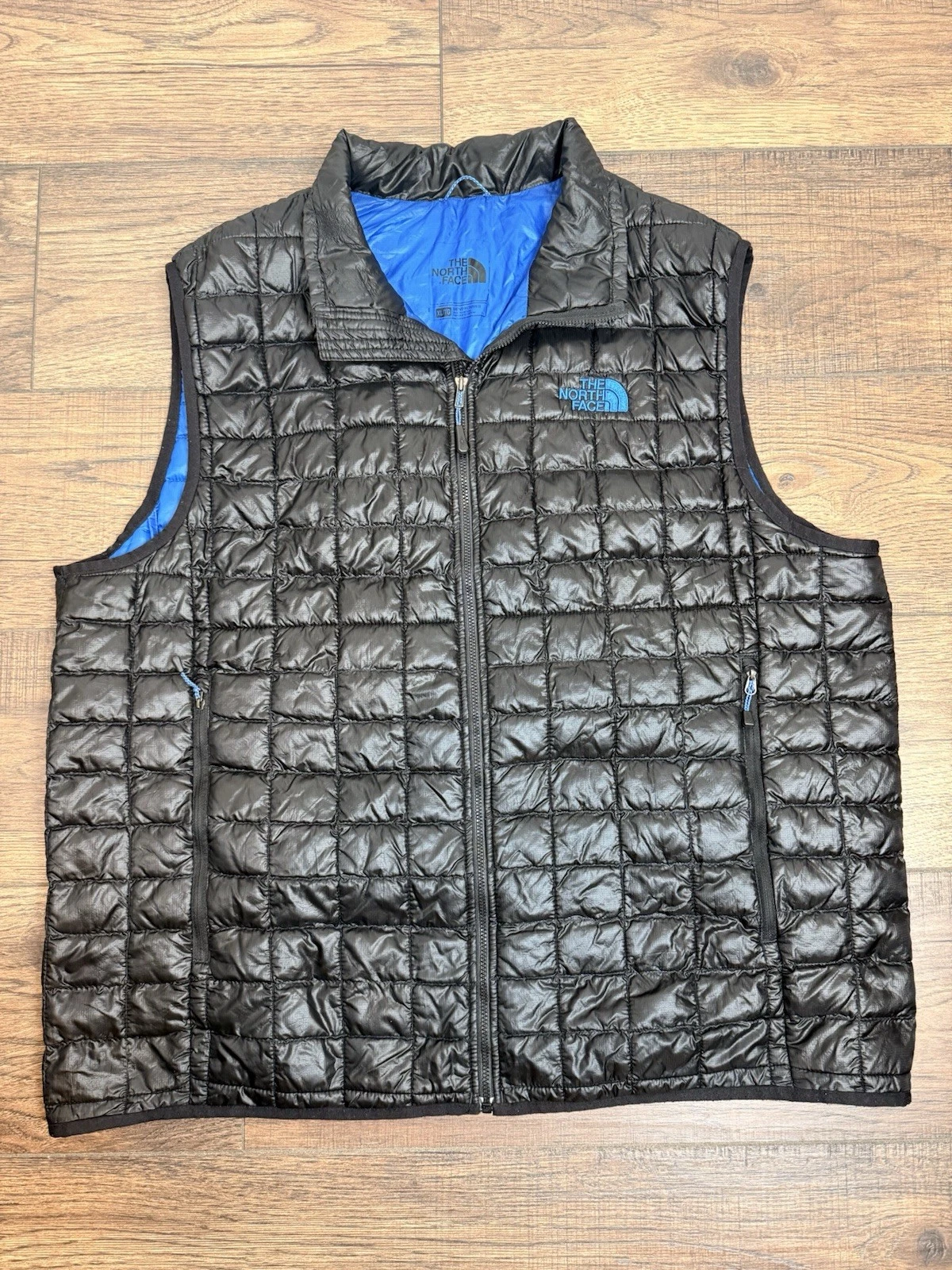 The North Face Vest Mens XL ThermoBall Eco Black Quilted Puffer Lightweight