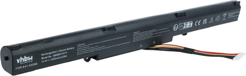 vhbw Li-Ion Battery Compatible with Asus K751L, P750L, R751J, R752L