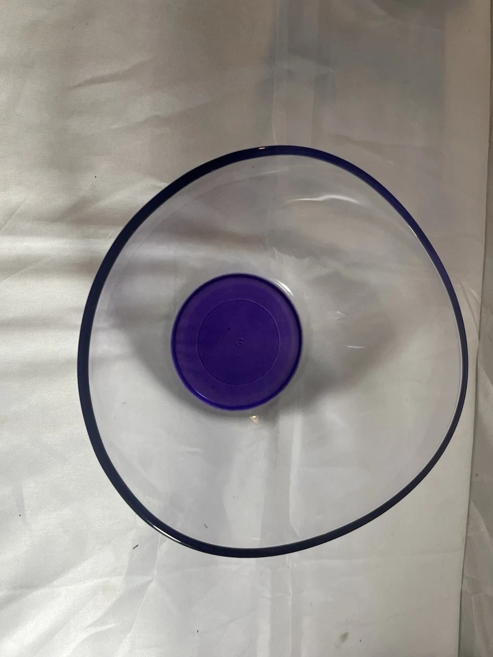 Gürallar Artcraft VIR291 Cuenco de Vidrio Coral 63.5 OZ 1880c Elegante Serveware - Nuevo Foto 3 de 4