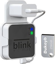 USB Flash Drive256GB and Outlet Wall Mount for Blink Sync Module, with Short Ca