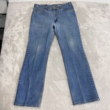 VTG Levis 517 Jeans Mens 36x32 Faded Denim Boot Cut USA Western Workwear Grunge