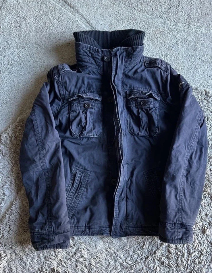 Vintage Heavyweight Abercrombie & Fitch Navy Jacket - Adirondack-like-Style - product detail image 1