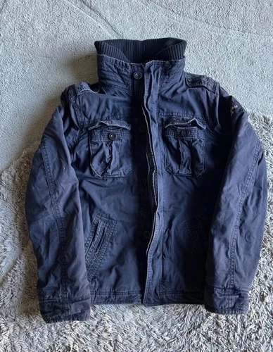 Vintage Heavyweight Abercrombie & Fitch Navy Jacket - Adirondack-like-Style - product listing photo