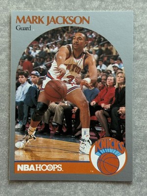 1990-1991 NBA Hoops Mark Jackson Knicks Card #205 w/ Menendez