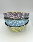 Vintage Japanese Rice Bowls Set Of 3 Porcelain Made in Japan 5” Diameter