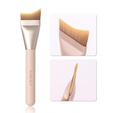 Albeaut Flat Foundation Brush for Liquid Makeup, Spatula Pink