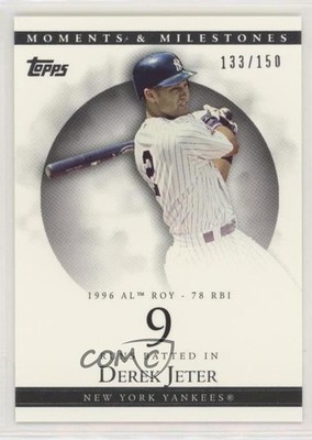 2007 Topps Moments & Milestones 133/150 Derek Jeter (1996 AL ROY 78 RBI) HOF 0w8