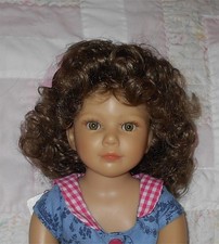 Bell MELANIE Doll Wig SZ 9/10 LIGHT BROWN Full Head of Various Lengths Curls A 