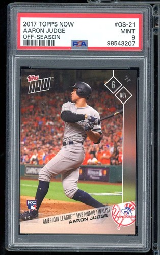 Aaron Judge Rookie Card 2017 Topps Now Off-Season #OS-21 PSA 9